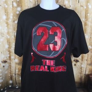 23 The Real King Red and Black T shirt